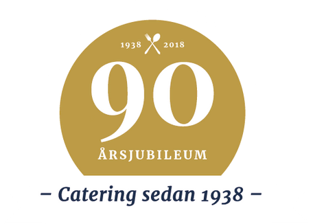 90 år jubileum med Catering sedan 1938 Göteborgs Restaurangskola